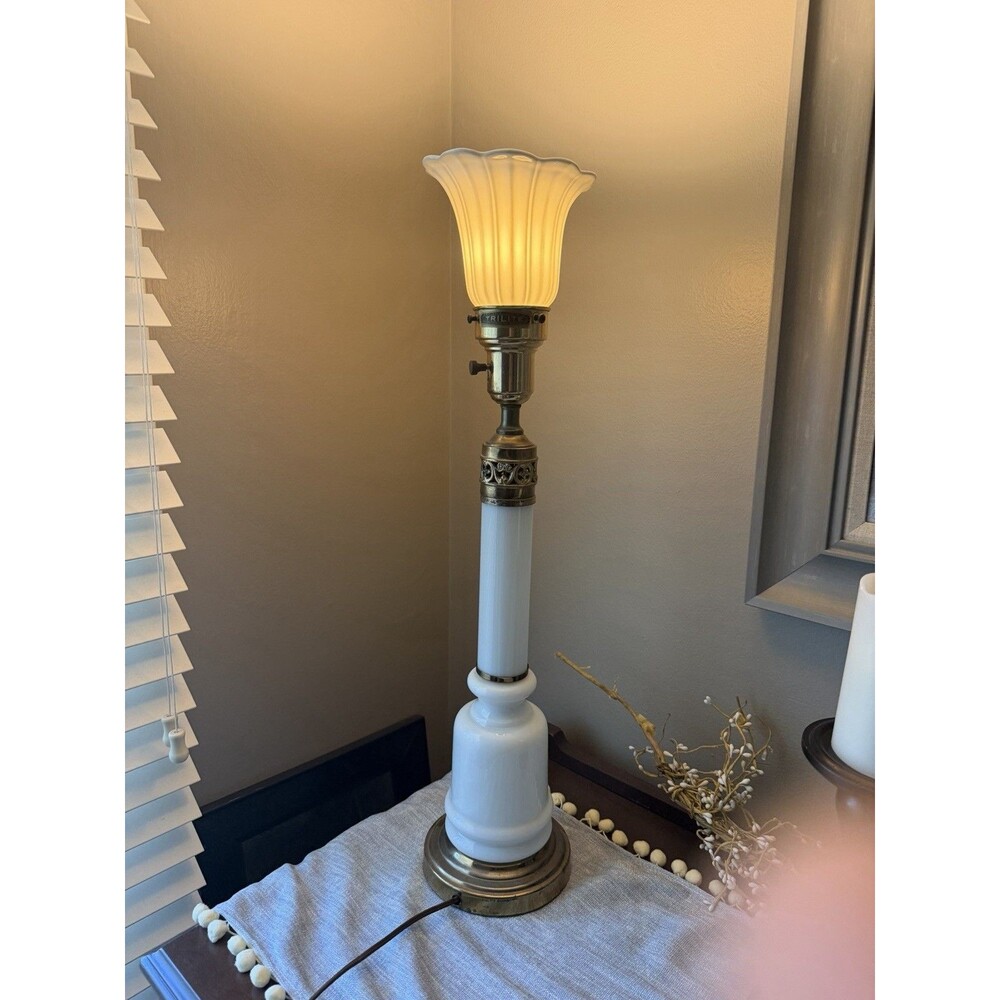 Vintage Trilite Brass Torchery Lamp